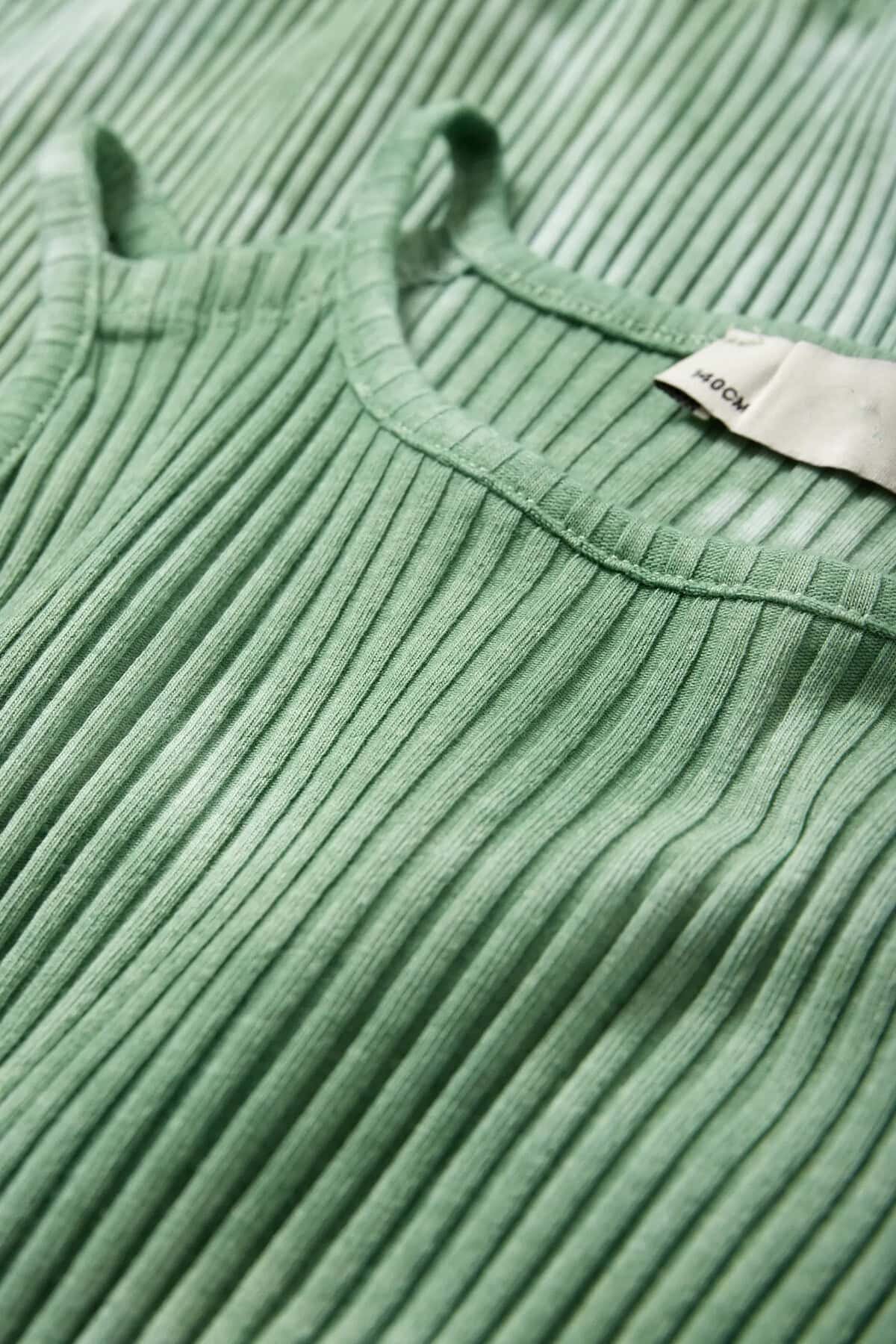 Kız Çocuk Batik Desenli Askılı Elbise - Görsel 5