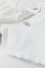 Kız Çocuk Düğmeli Denim Şort Etek - Görsel 3