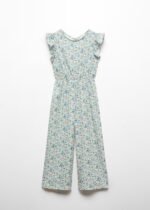 Kız Çocuk Çiçekli Tulum