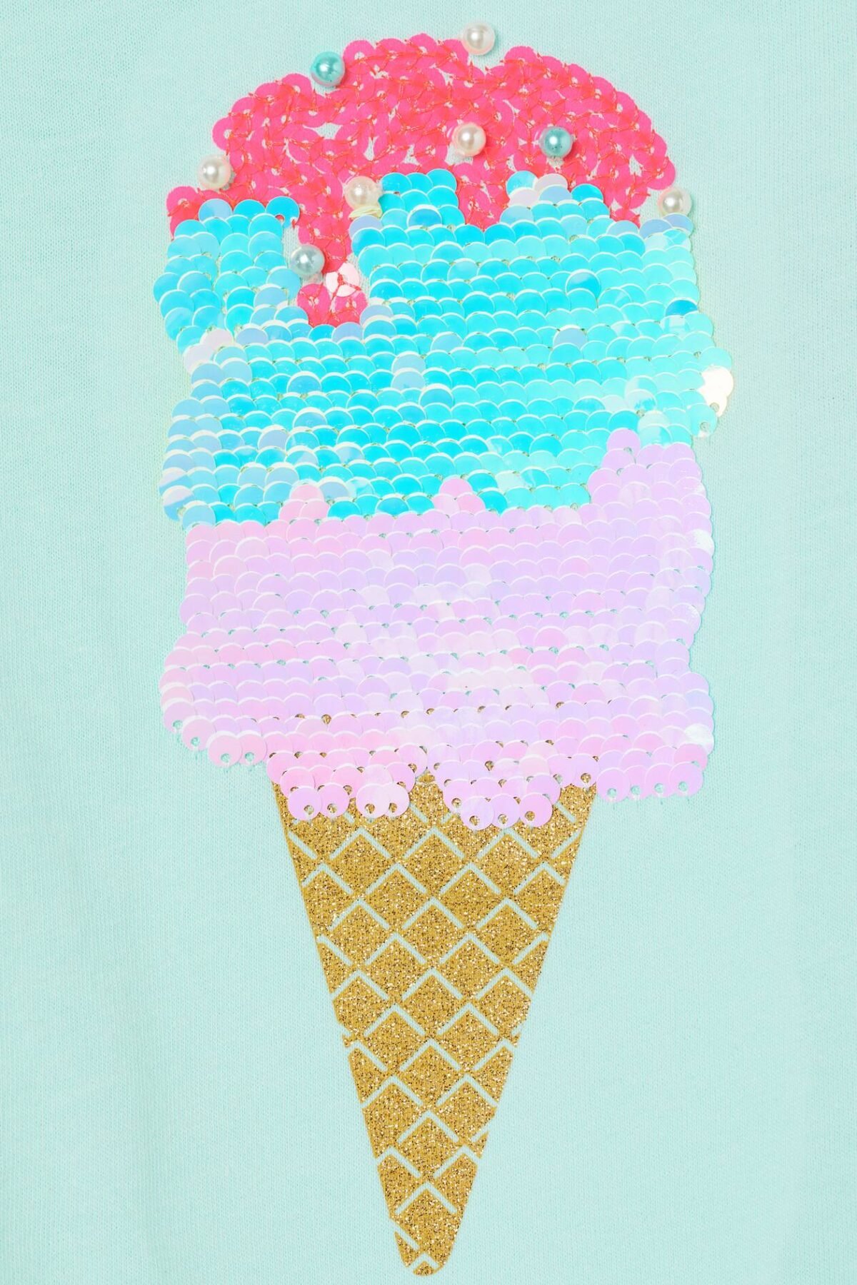 Kız Çocuk Pullu T-Shirt - Görsel 2