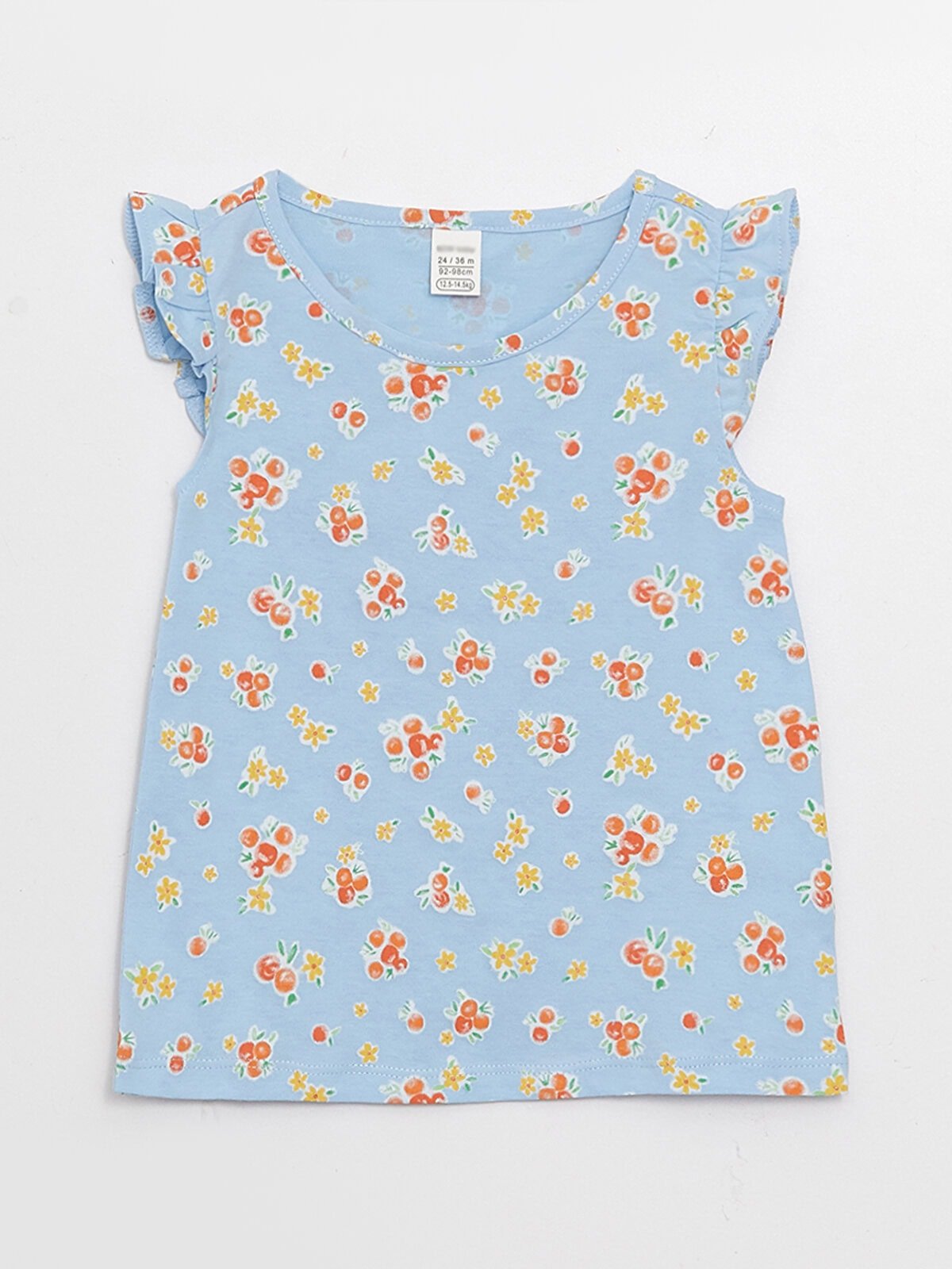 Kız Bebek Çiçekli T-Shirt