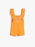 Kız Bebek Şortlu Desenli Tulum