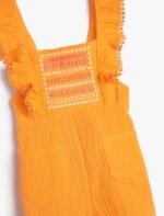 Kız Bebek Şortlu Desenli Tulum - Görsel 3