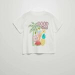 Kız Çocuk Baskılı Oversize T-Shirt