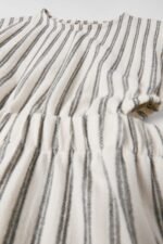 Kız Çocuk Çizgili Tulum - Görsel 4
