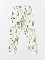 Kız Çocuk Yaprak Desenli Pijama Takımı - Görsel 5