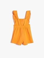 Kız Bebek Şortlu Desenli Tulum - Görsel 2