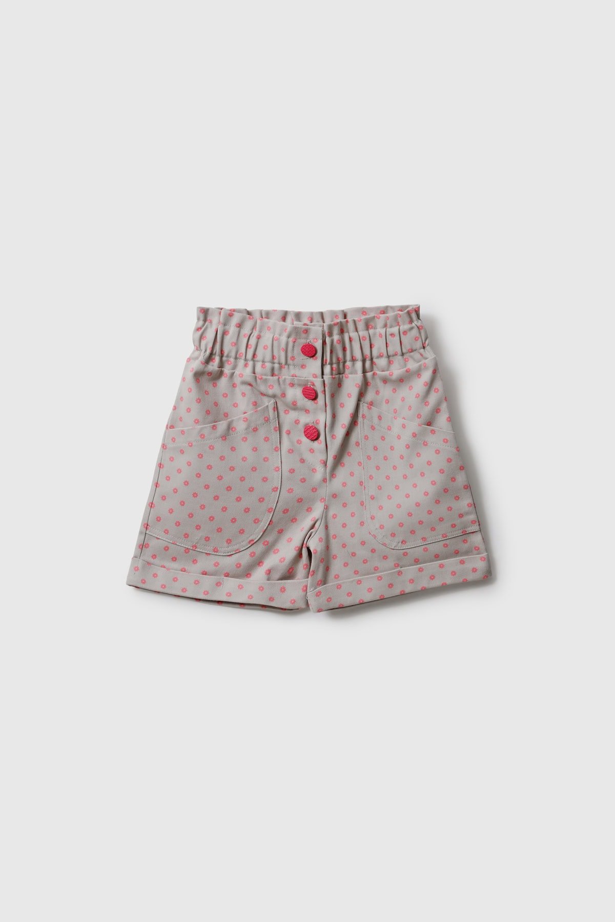 4269003336 Kız Bebek Çiçek Desenli Şort - Görsel 1