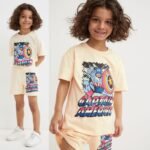 Erkek Çocuk Baskılı Şortlu Takım - Görsel 2