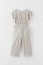 Kız Çocuk Çizgili Tulum - Görsel 3