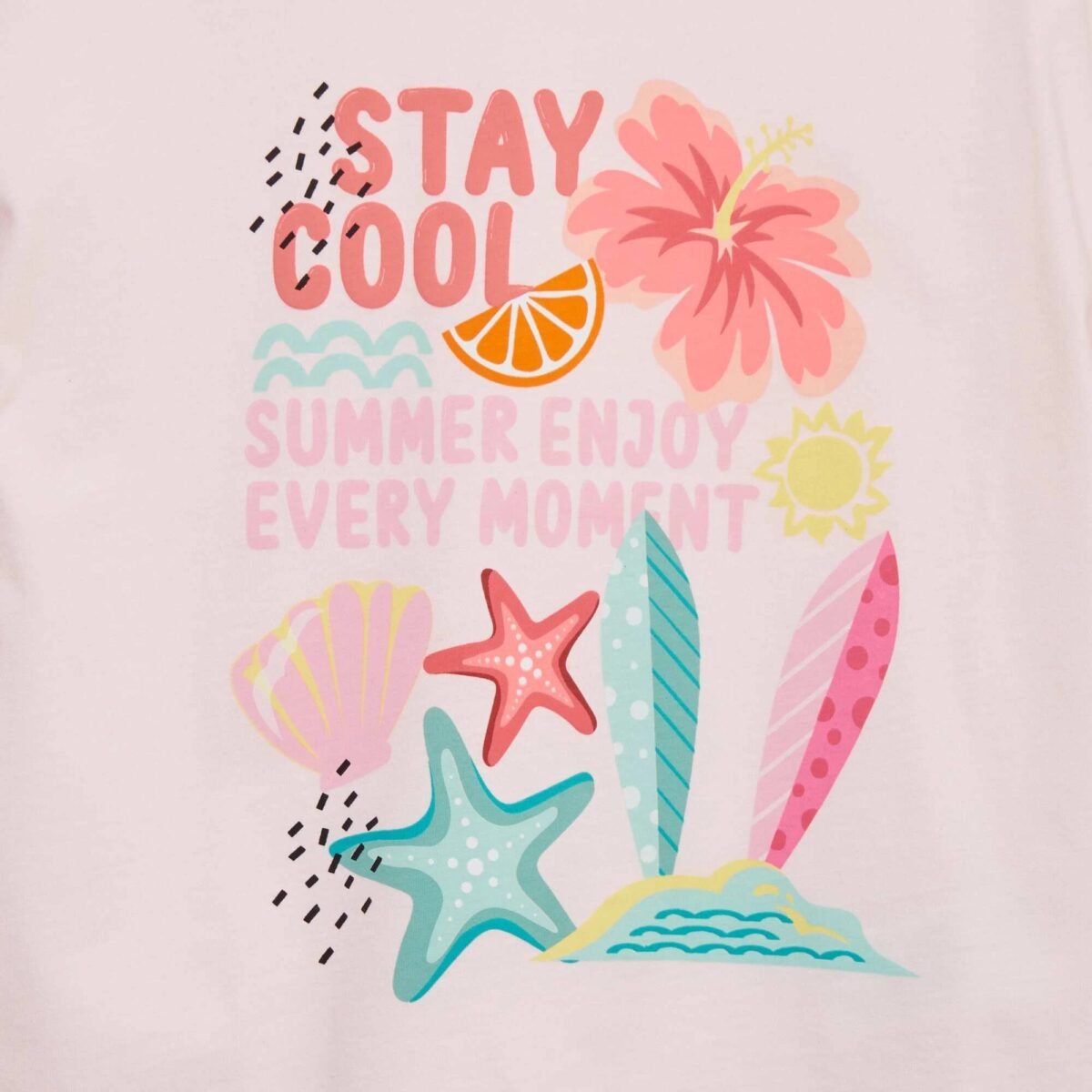 Kız Çocuk Baskılı Oversize T-Shirt - Görsel 2