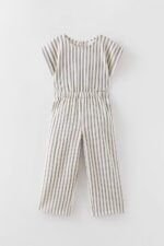 Kız Çocuk Çizgili Tulum