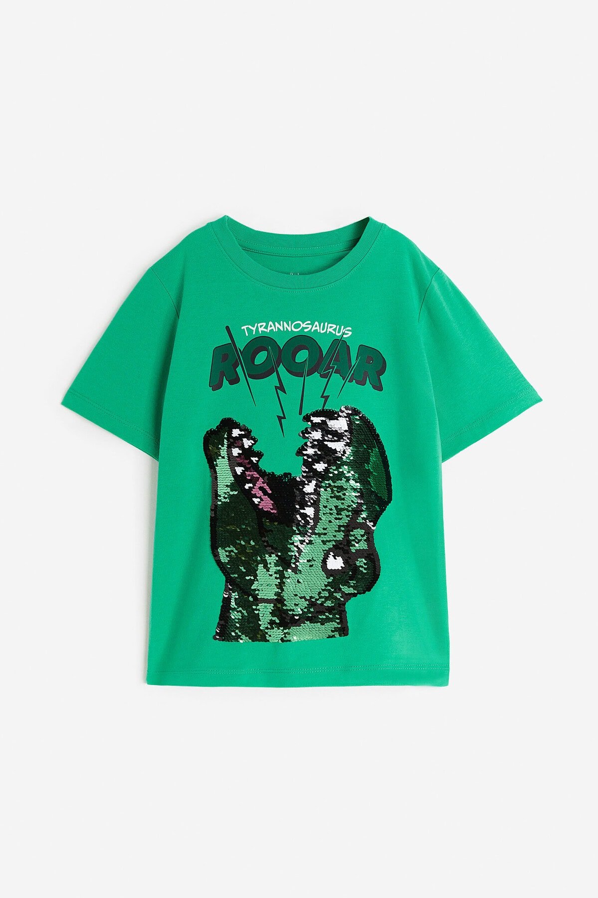 Erkek Çocuk Dinozor Desenli Pullu T-Shirt - Görsel 2