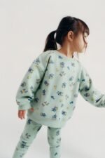 Kız Bebek Sweatshirt Tayt Takım - Görsel 2