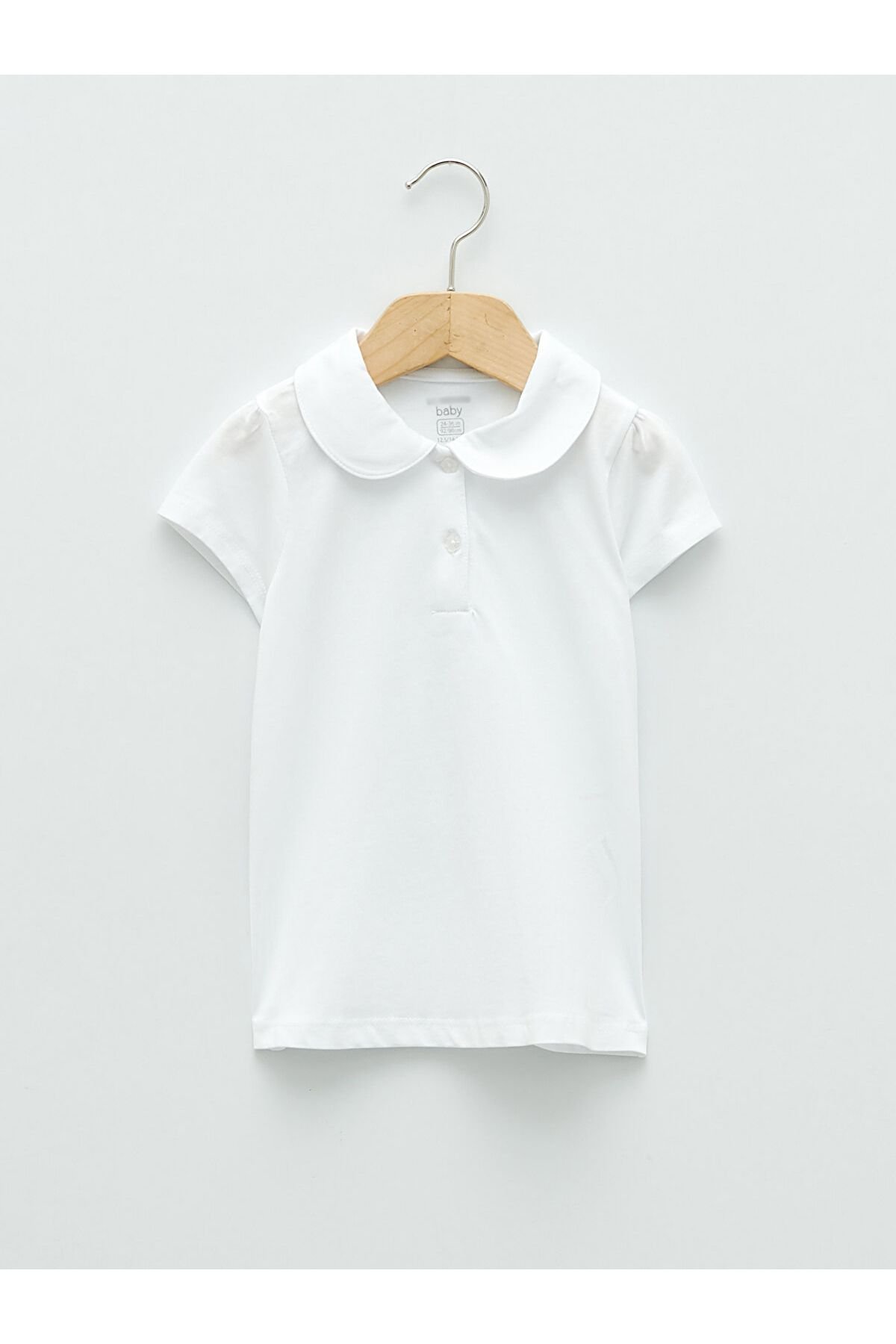 Kız Bebek Bebe Yaka T-Shirt