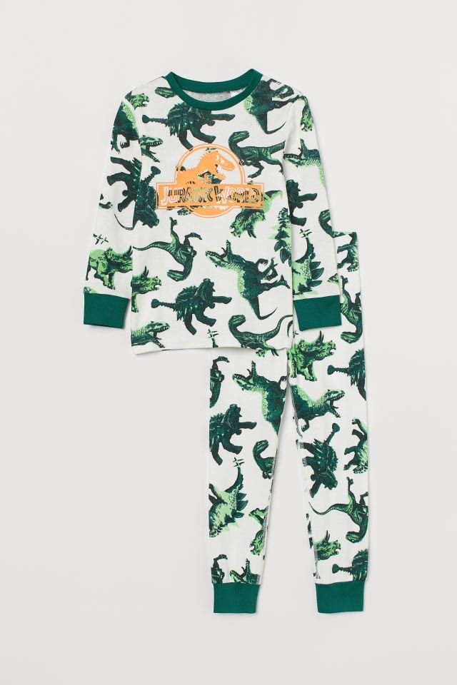 Erkek Çocuk Dinazor Baskılı Pijama