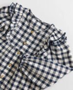 Kız Bebek Ekoseli Fırfırlı Gömlek - Görsel 2