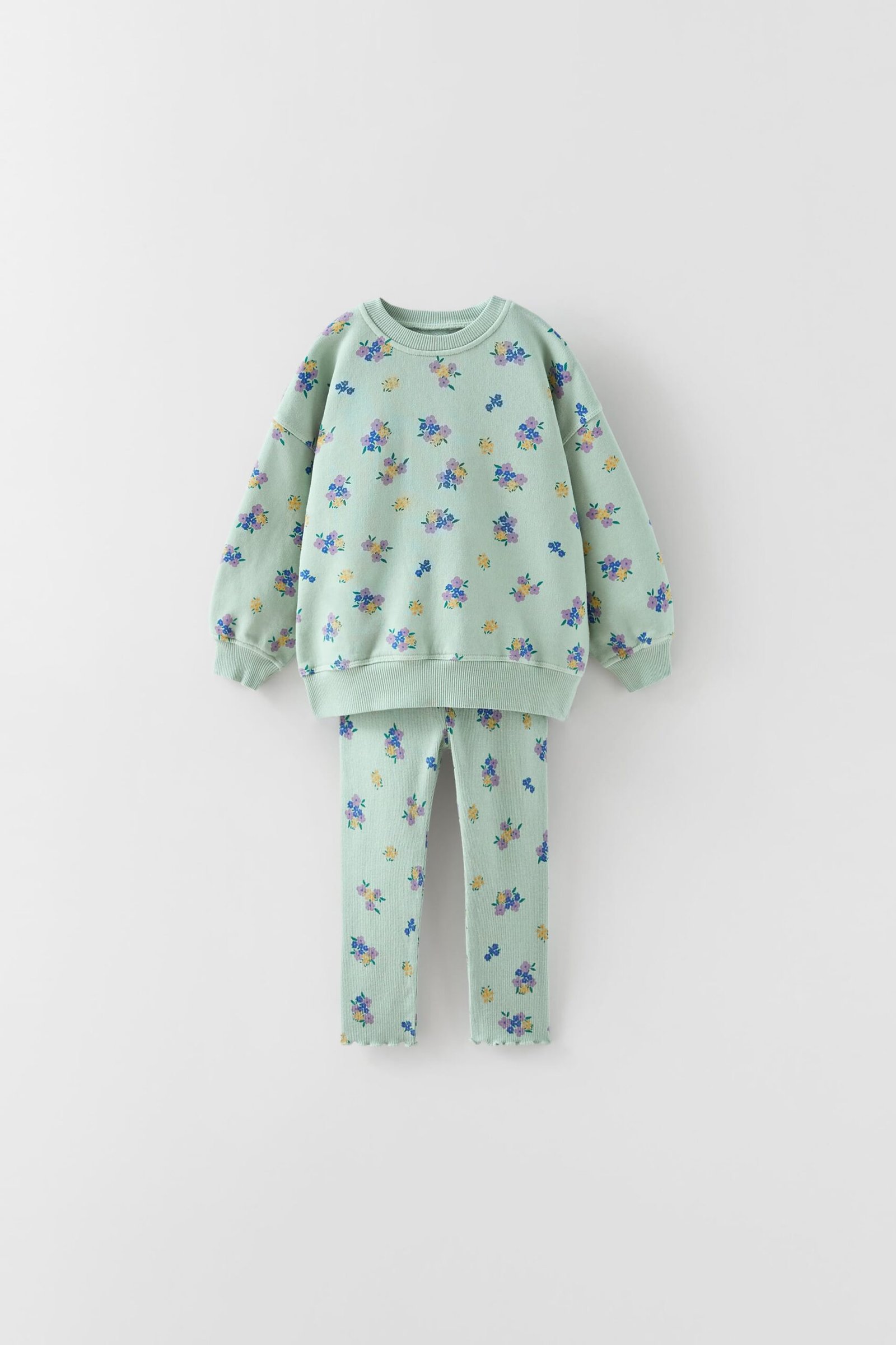 Kız Bebek Sweatshirt Tayt Takım