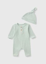 Unisex Bebek Şapkalı Tulum