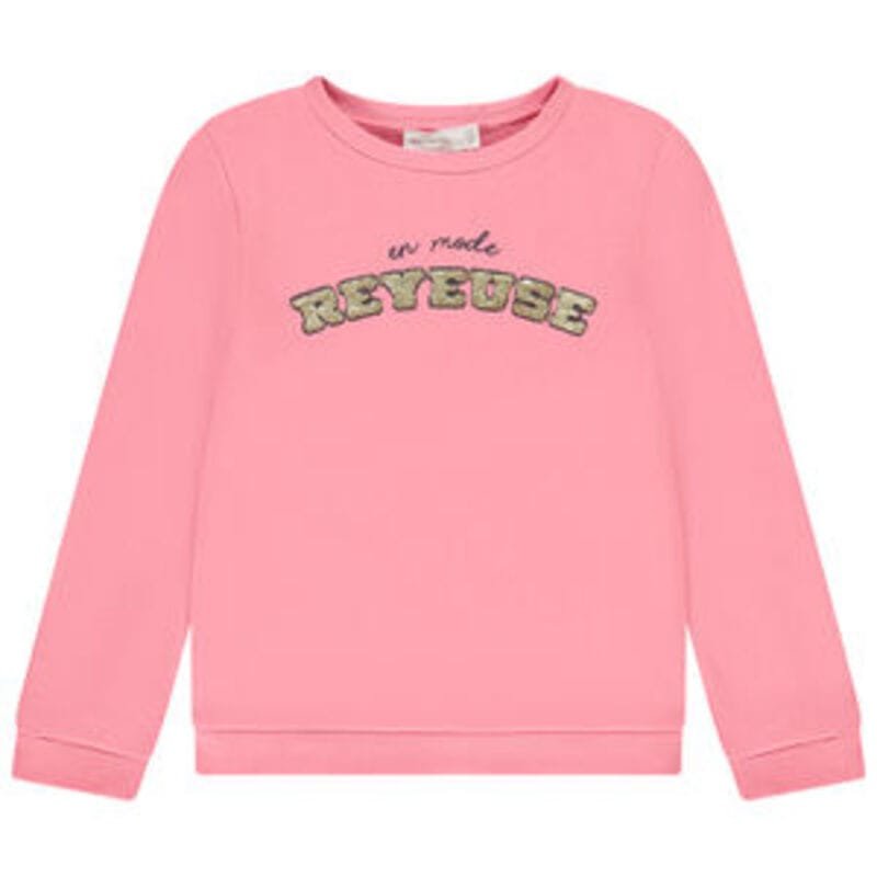 Kız Çocuk Baskılı Pullu Sweatshirt