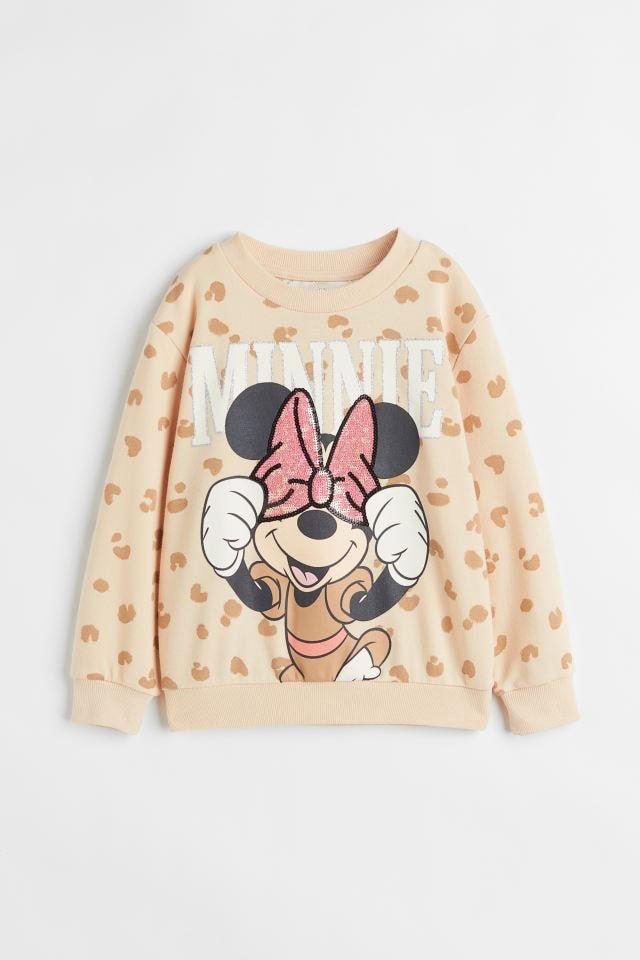 4269004600 Kız Çocuk Baskılı Pullu Sweatshirt - Görsel 1