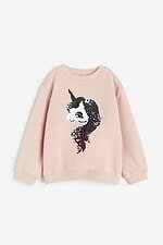 Kız Çocuk Pullu Sweatshirt