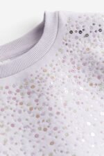 Kız Çocuk Pullu Sweatshirt - Görsel 2