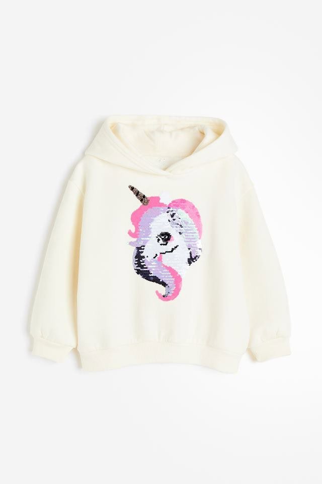Kız Çocuk Kapüşonlu Pullu Sweatshirt Kız Çocuk Kapüşonlu Pullu Sweatshirt