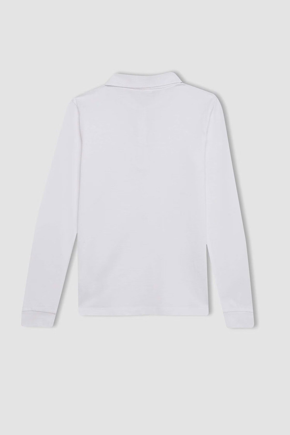 Kız Çocuk Uzun Kol Polo Yaka T-Shirt - Görsel 3