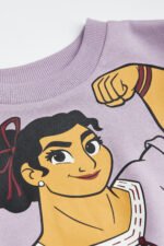 Kız Çocuk Baskılı Sweatshirt - Görsel 3