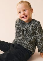 Kız Bebek Çiçekli Bluz