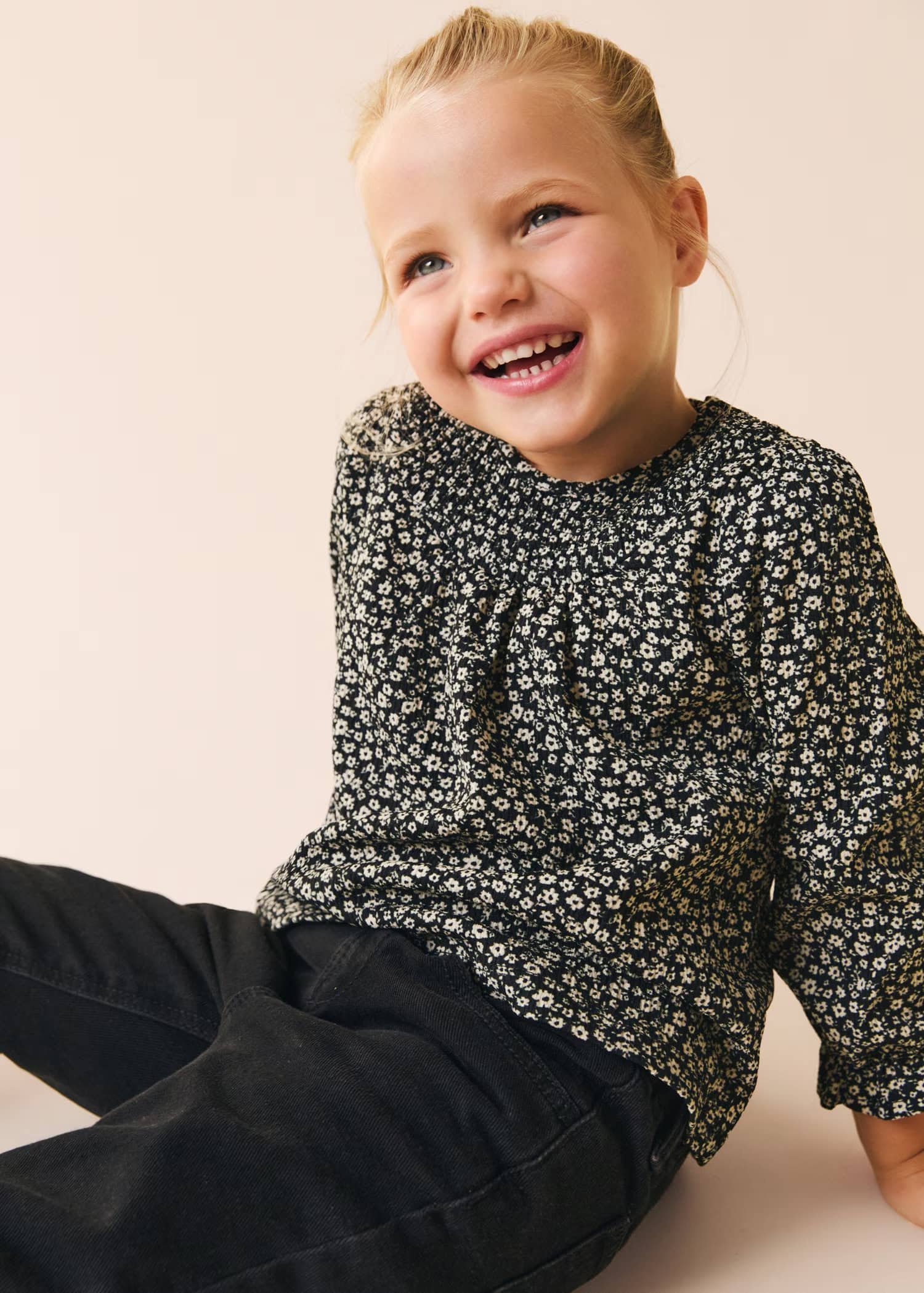 Kız Bebek Çiçekli Bluz