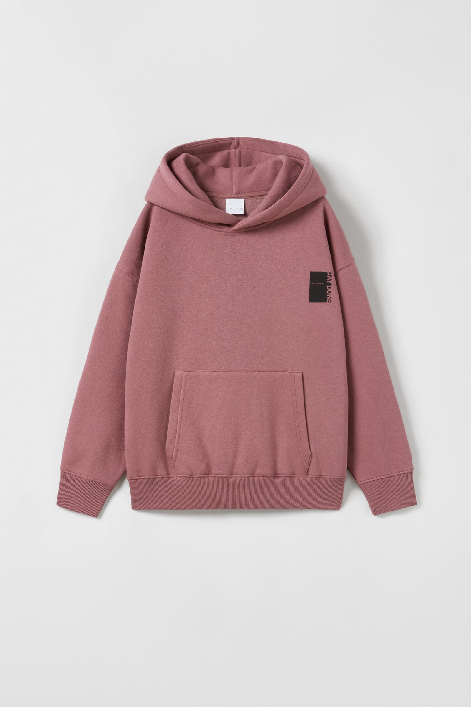 4269005338 Erkek Çocuk Sloganlı Kapüşonlu Sweatshirt - Görsel 1