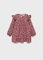 Kız Bebek Çiçekli Elbise