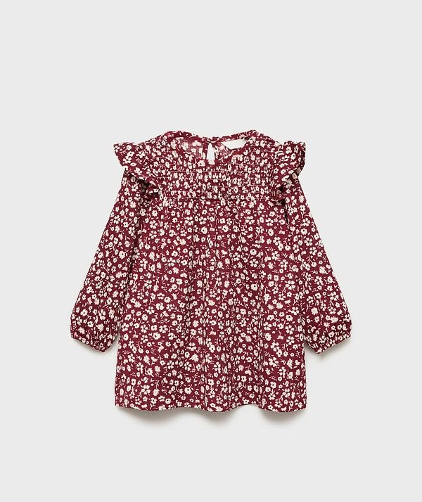 Kız Bebek Çiçekli Elbise