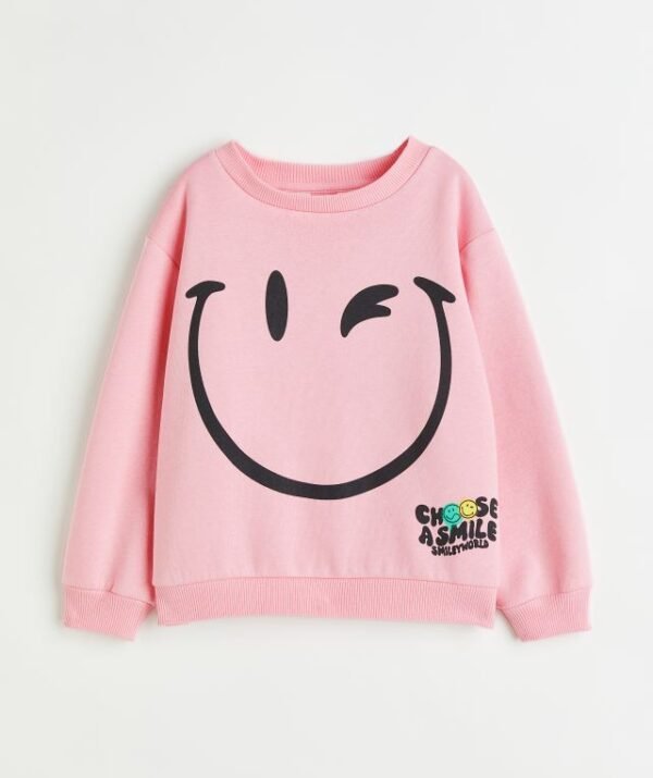 Kız Çocuk Baskılı Sweatshirt