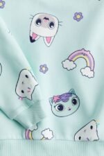 Kız Çocuk Baskılı Sweatshirt - Görsel 2