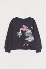 Kız Çocuk Baskılı Sweatshirt