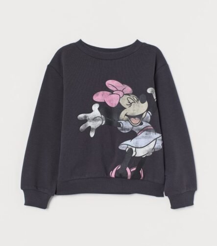 Kız Çocuk Baskılı Sweatshirt