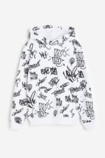 Erkek Çocuk Garson Graffiti Baskılı Sweatshirt