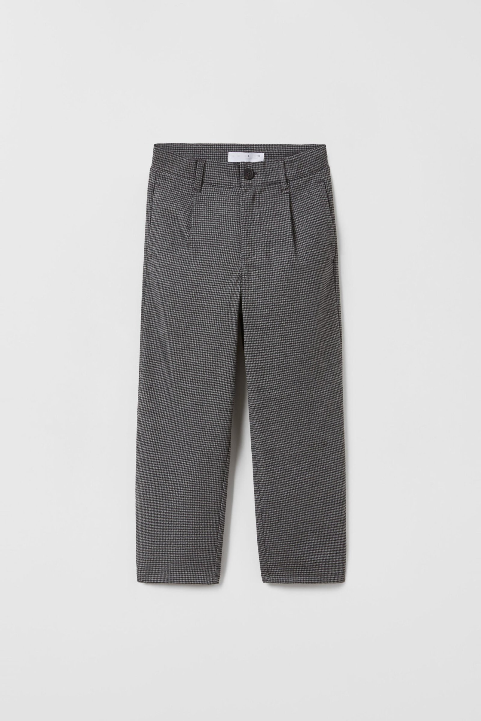 4269004408 Erkek Çocuk Ekoseli Pantolon Gri - Görsel 1