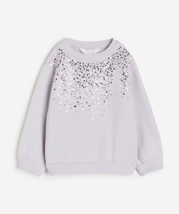 Kız Çocuk Pullu Sweatshirt