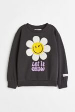 Kız Bebek Baskılı Sweatshirt