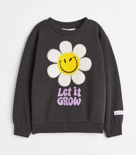 Kız Bebek Baskılı Sweatshirt