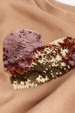 Kız Çocuk Çift Yönlü Pullu Sweatshirt - Görsel 3