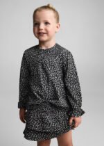 Kız Bebek Çiçekli Bluz - Görsel 2