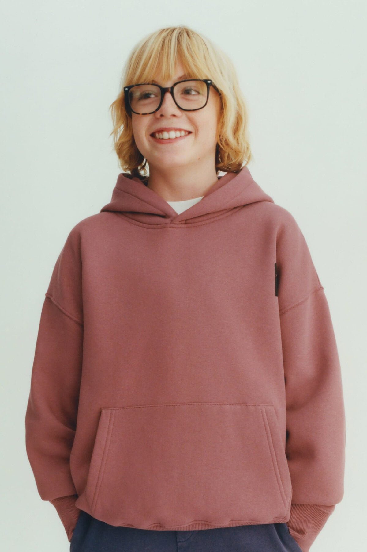 Erkek Çocuk Sloganlı Kapüşonlu Sweatshirt - Görsel 2