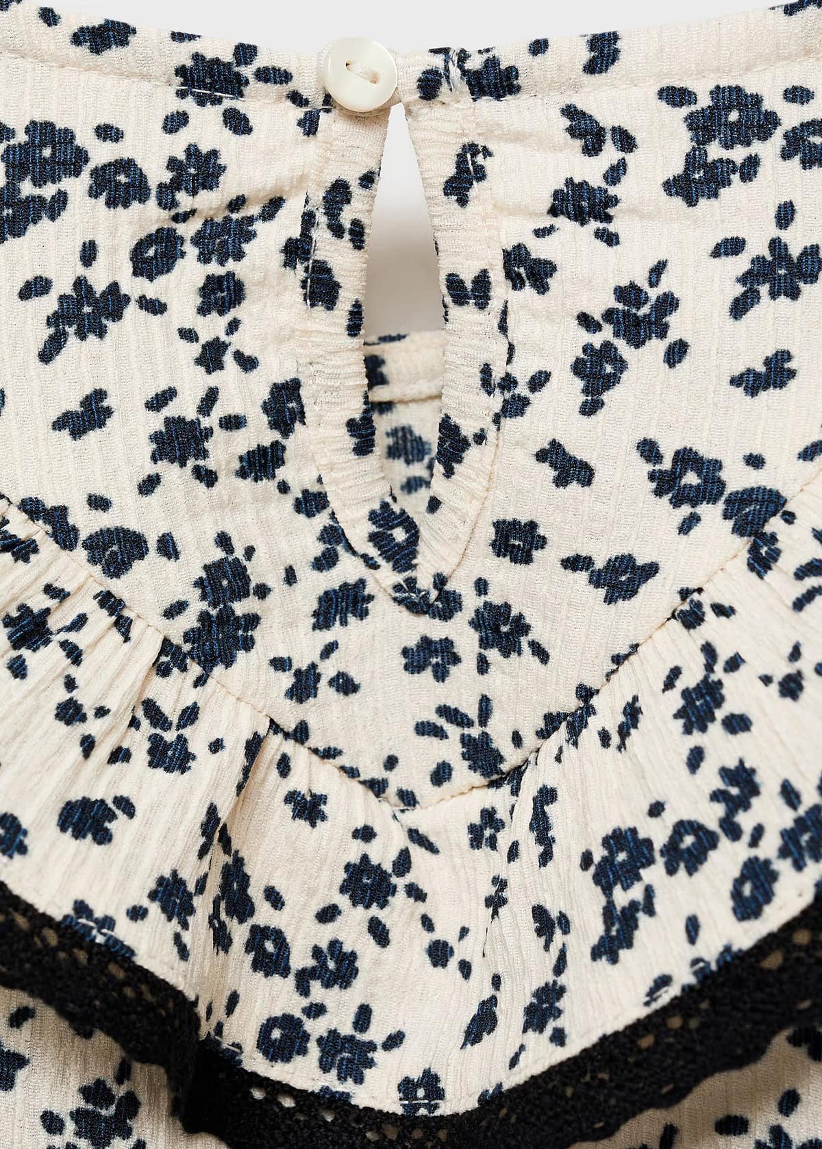 Kız Bebek Çiçekli Bluz - Görsel 2