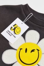 Kız Bebek Baskılı Sweatshirt - Görsel 3