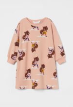 Kız Çocuk Baskılı Elbise